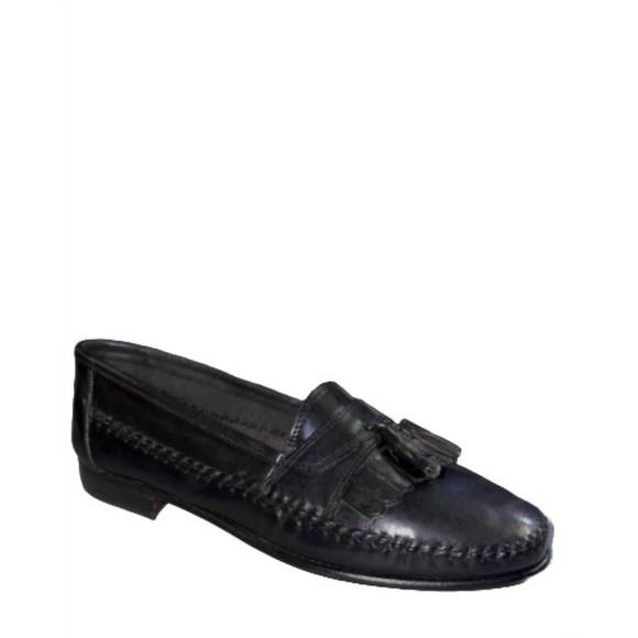 NEW GIORGIO BRUTINI men's tassel slip on loafer in black